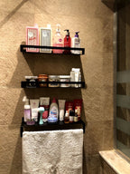 رفوف حمام ومطبخ معدنية مودرن - مقاومة للصدأ والرطوبة