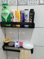 رفوف حمام ومطبخ معدنية مودرن - مقاومة للصدأ والرطوبة