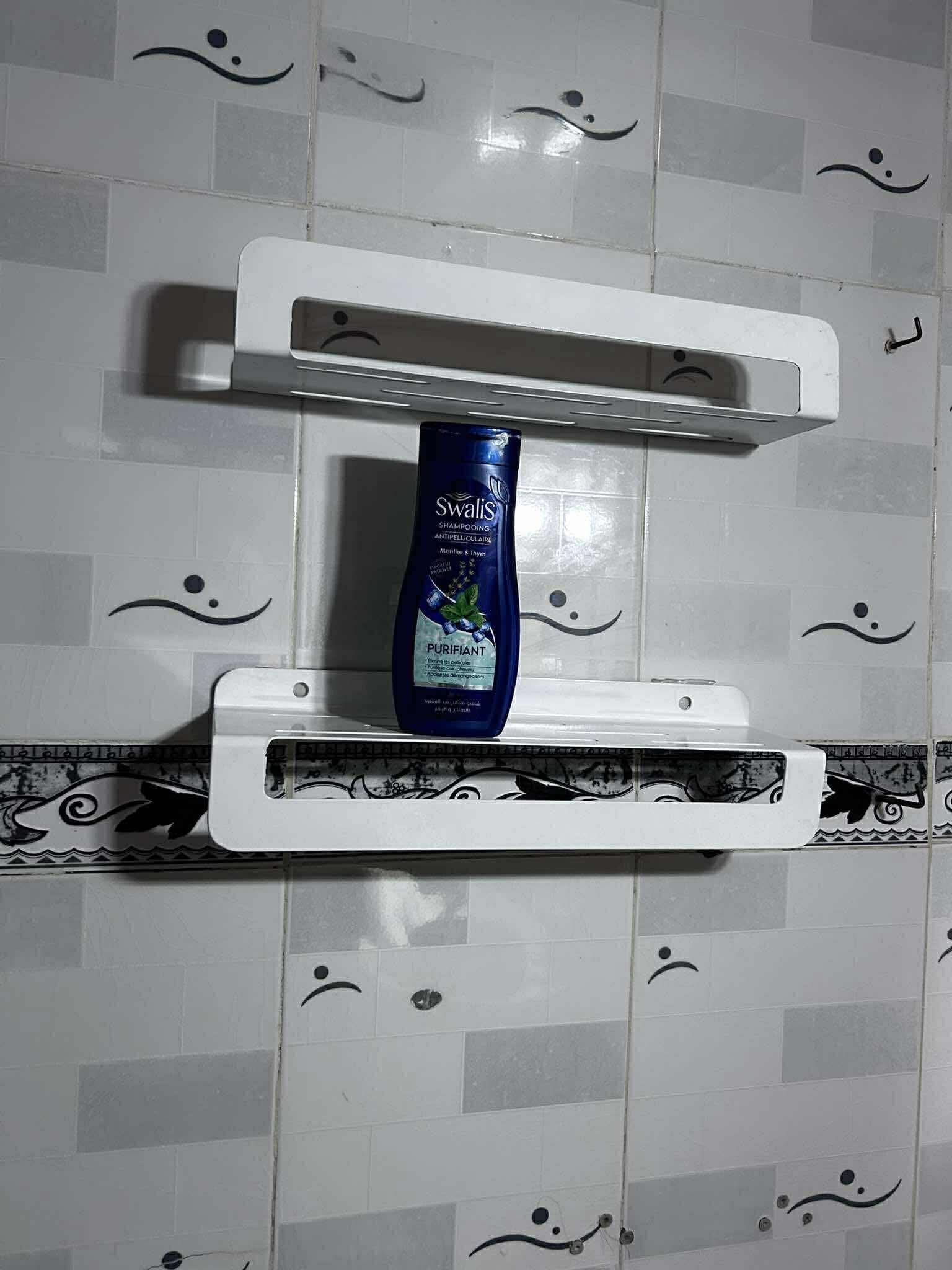 رفوف حمام ومطبخ معدنية مودرن - مقاومة للصدأ والرطوبة