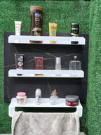 رفوف حمام ومطبخ معدنية مودرن - مقاومة للصدأ والرطوبة